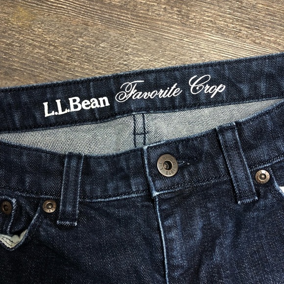 L. L. Bean straight fit crop denim jeans - Picture 4 of 7